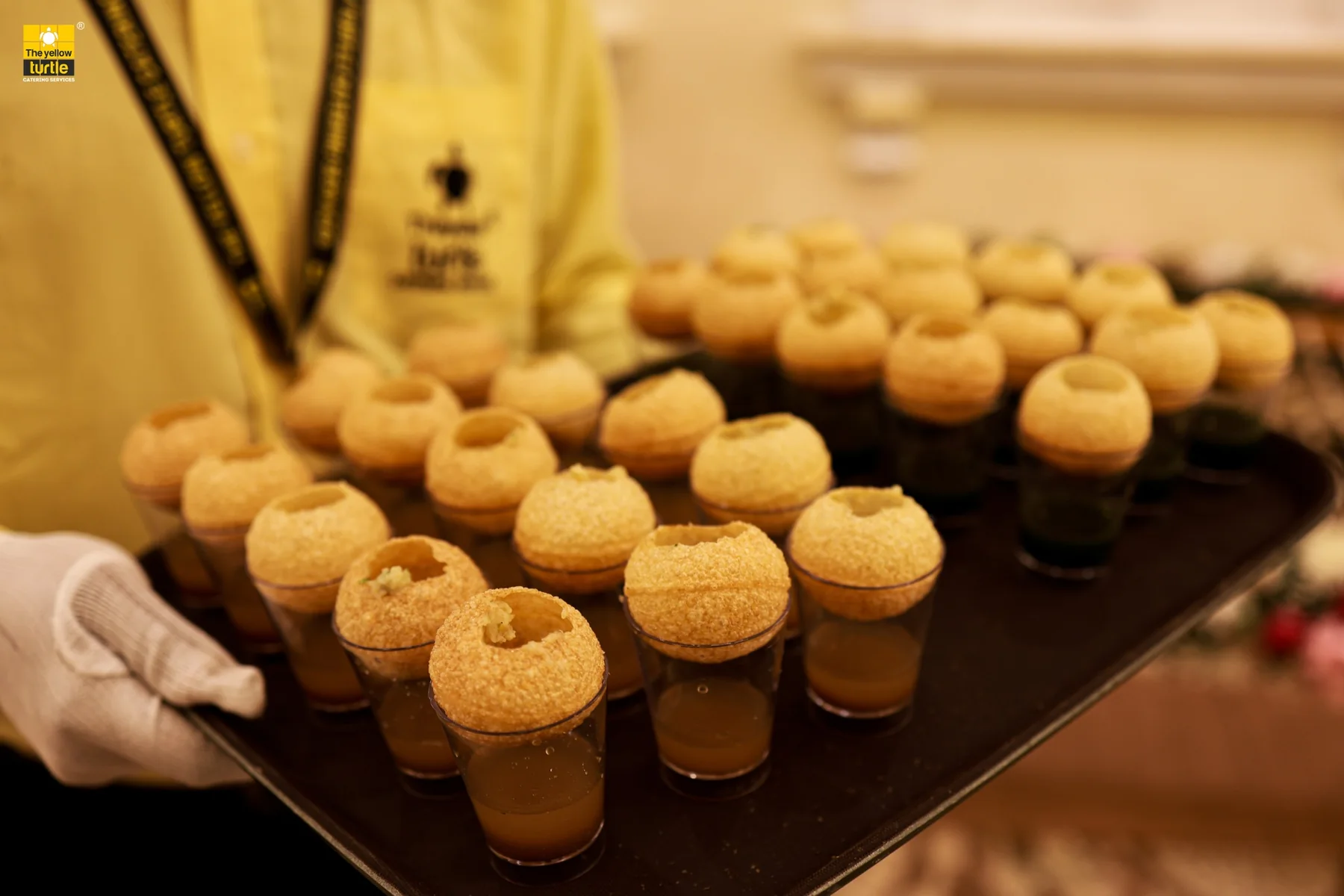 Interactive pani puri service at an event